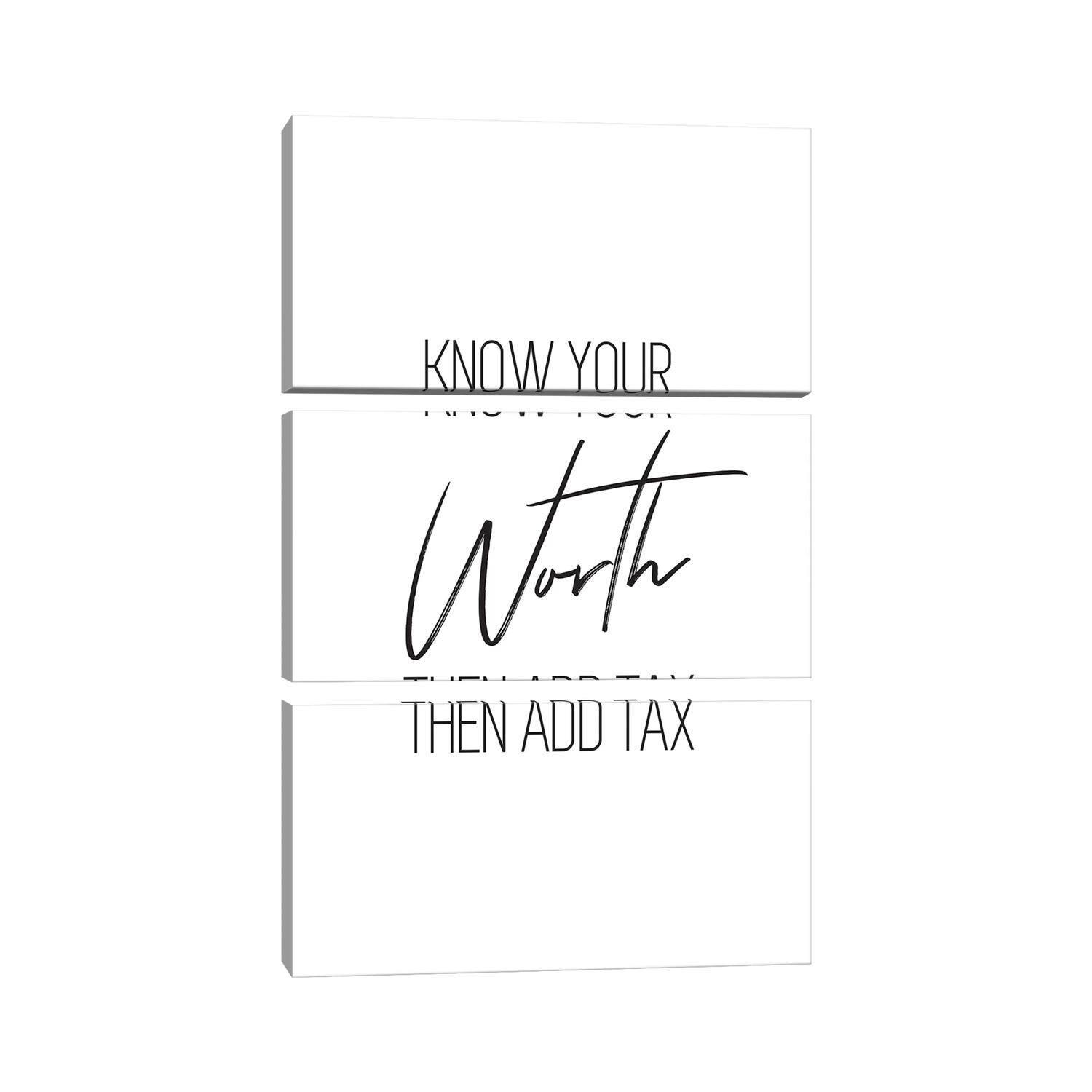 iCanvas "Know Your Worth" by Pixy Paper 3Piece Canvas Wall Art Set